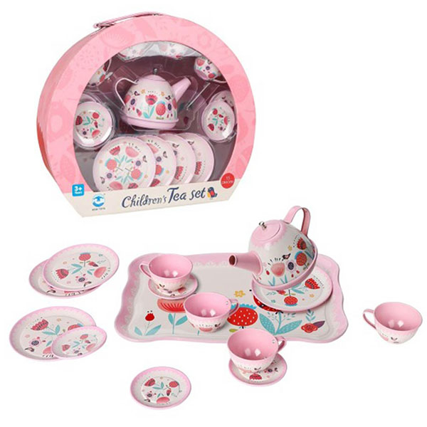 Kofer čajanka set cveće 15 elemenata 1040567 - ODDO igračke