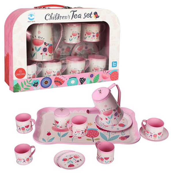 Kofer čajanka set cveće 14 elemenata 1040566 - ODDO igračke