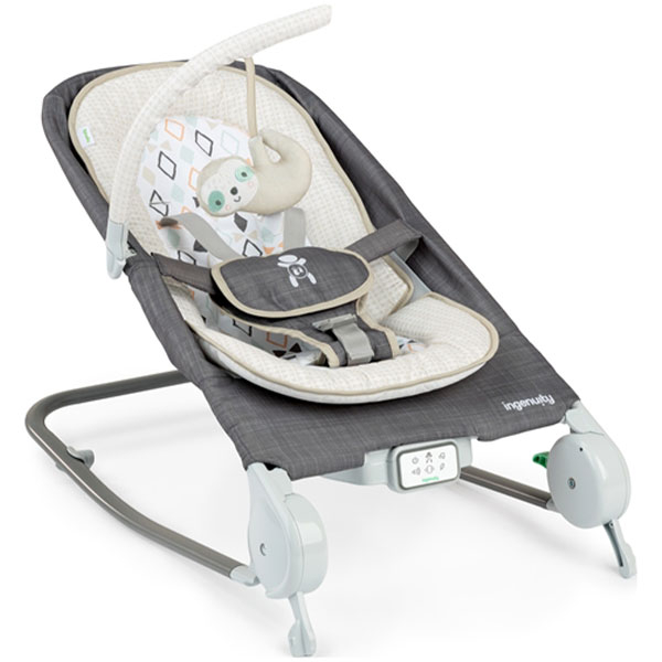 Ležaljka/ljuljaška Happy Belly Parker 0-6M, sa masažerom za grčeve Kids II SKU16853 - ODDO igračke