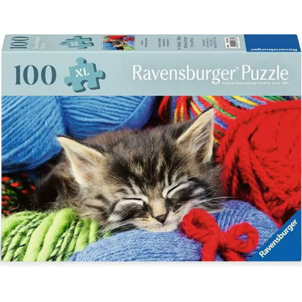 Ravensburger puzzle (slagalice) - 100XL Vunena mačka RA12001363 - ODDO igračke