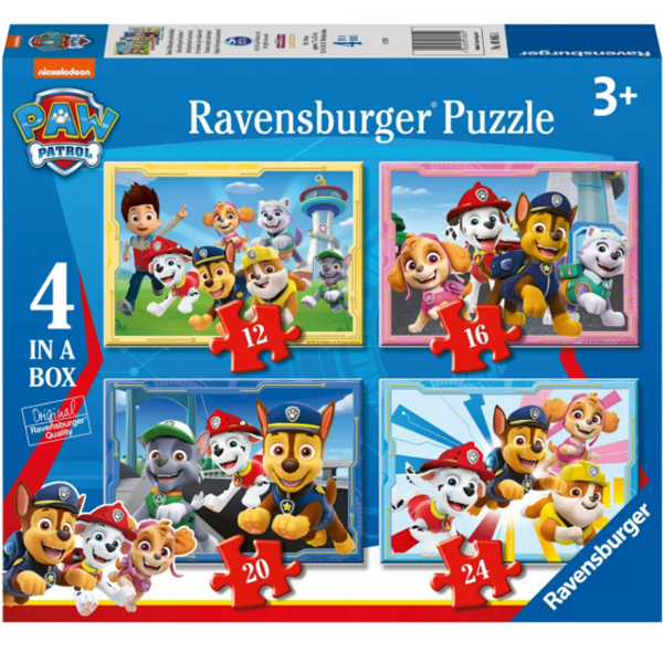 Ravensburger puzzle (slagalice) - 4u1 PAW Patrol RA03065 - ODDO igračke