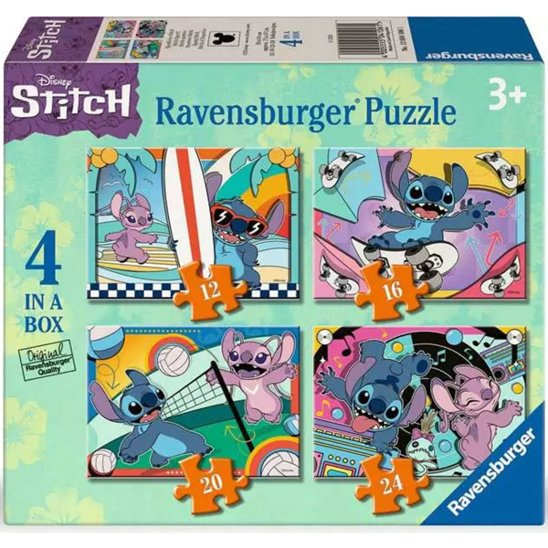 Ravensburger puzzle (slagalice) - 4u1 Dizni Stič RA12004106 - ODDO igračke