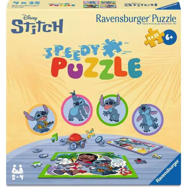 Ravensburger puzzle (slagalice) - 4x35pcs Brza slagalica Stič RA12004178 - ODDO igračke