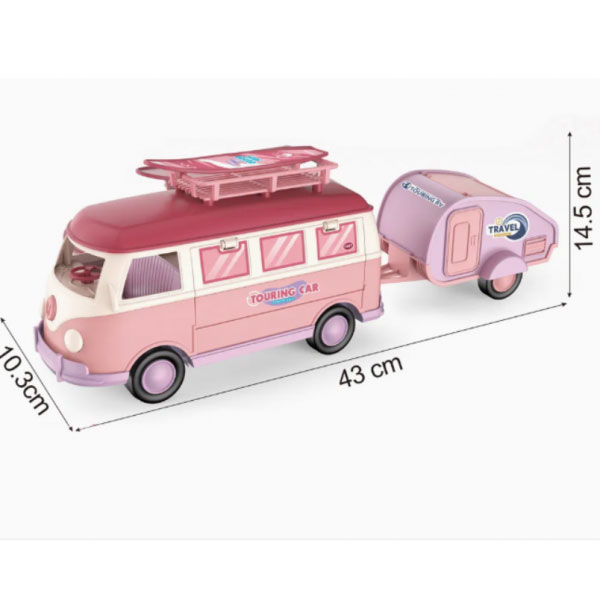 Kombi sa kamp prikolicom 11/49962 - ODDO igračke