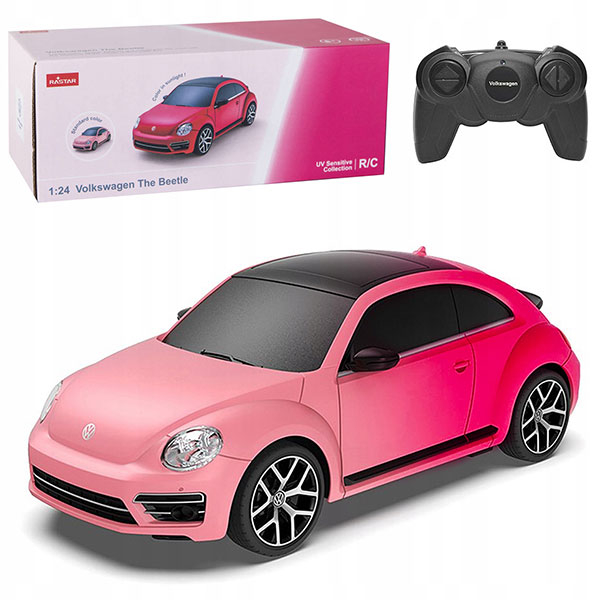 Autić na daljinski Rastar R/C 1:24 Valkswagen Beetle koji menja boju na suncu 53/76200-4 - ODDO igračke