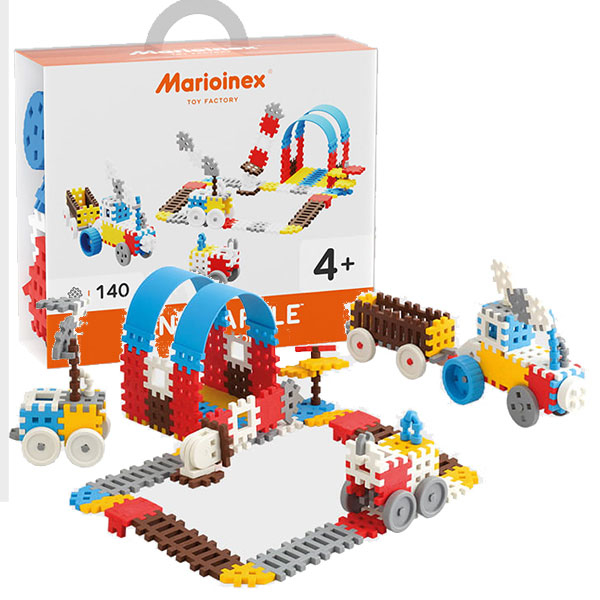 Marioinex Mini Waffle Construktor 140pcs Blue 902820-4  - ODDO igračke