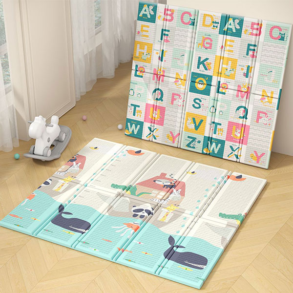 Baby Line Premium Collection Podloga za igru ANIMAL SAILING + LETTER 180x200x1cm LSPD1 - ODDO igračke