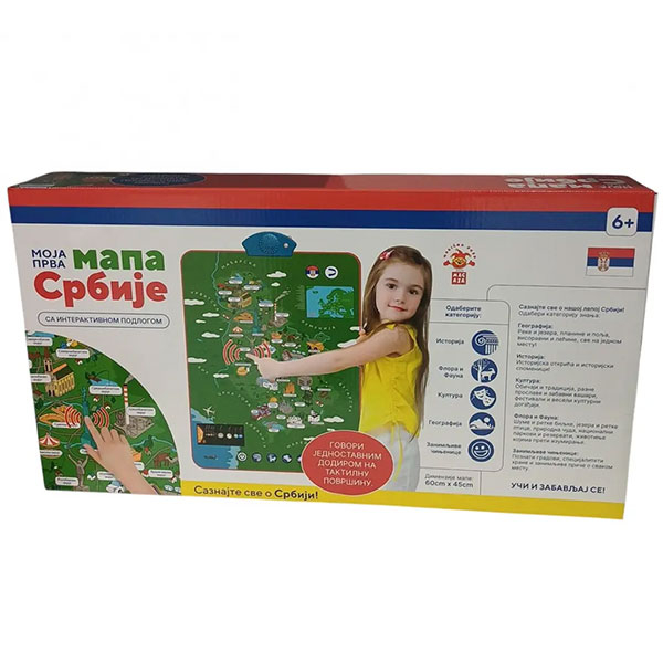 Interaktivna Mapa Srbije SR 873783 - ODDO igračke