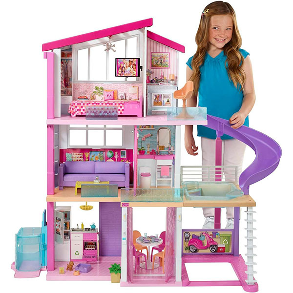 Barbie Dreamhouse kućica za lutke – 3 sprata, 8 prostorija, lift i bazen 870831 - ODDO igračke