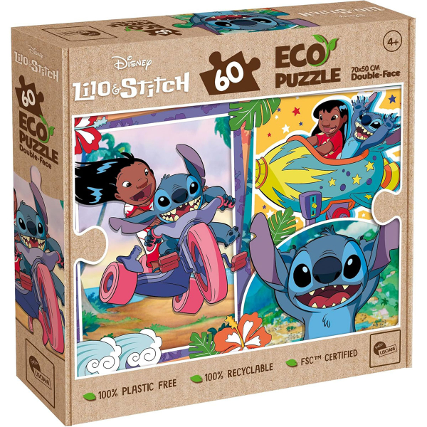 Slagalica ECO Lisciani 60pcs Stitch 111183 - ODDO igračke