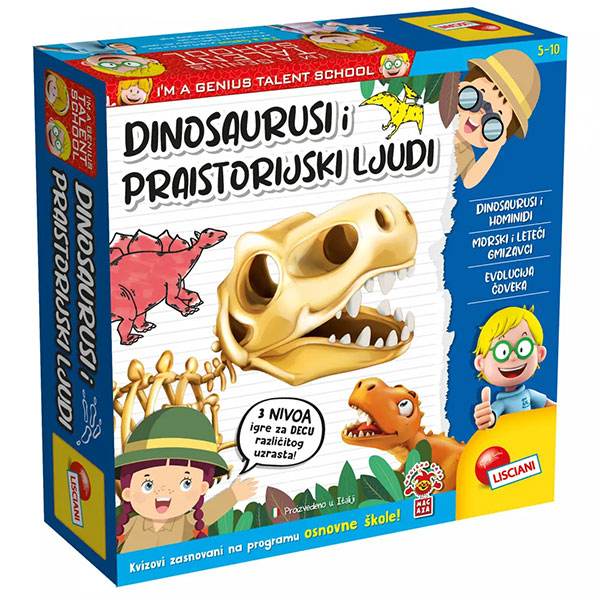 Mali genije SR edukativni set Dinosaurusi i primati Lisciani RS100507 - ODDO igračke