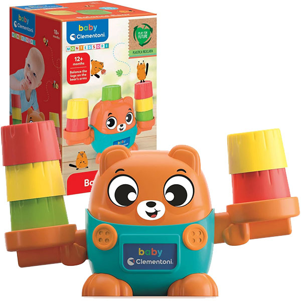 Clementoni Baby Montesori Balancing Bear CL17493 - ODDO igračke
