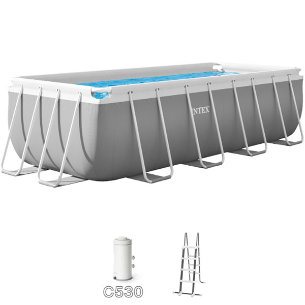 Porodični bazen Prism Frame Pravougaoni 400x200x122 cm Intex 26790 - ODDO igračke