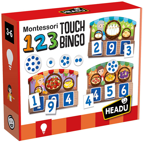 HEADU - Montesori taktilni bingo 1035023 - ODDO igračke