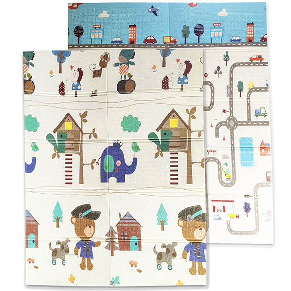 Tepih za igru 150x180x0.8cm dvostrani Jungle 32002180 - ODDO igračke