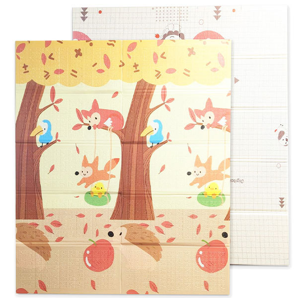 Tepih za igru 150x180x0.8cm dvostrani Jungle 32002192 - ODDO igračke