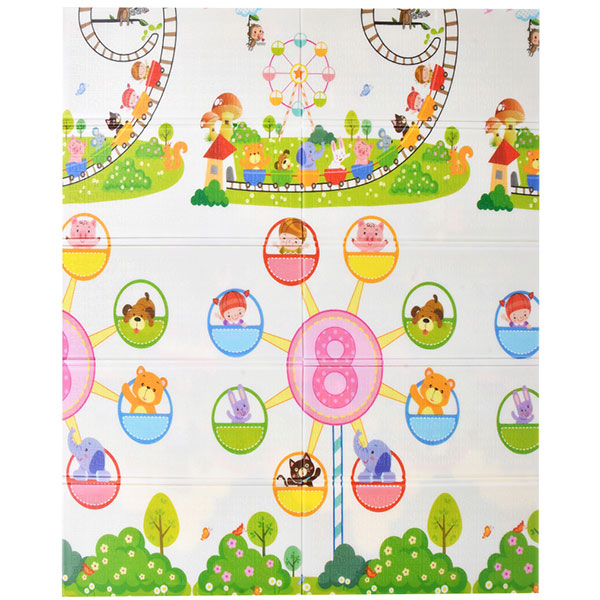Tepih za igru 150x180x0.8cm dvostrani Jungle 32001862 - ODDO igračke