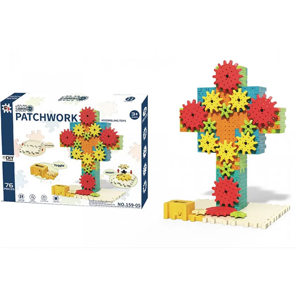 Edukativna igra Patchwork Mehanizam 76pcs 159-05 - ODDO igračke