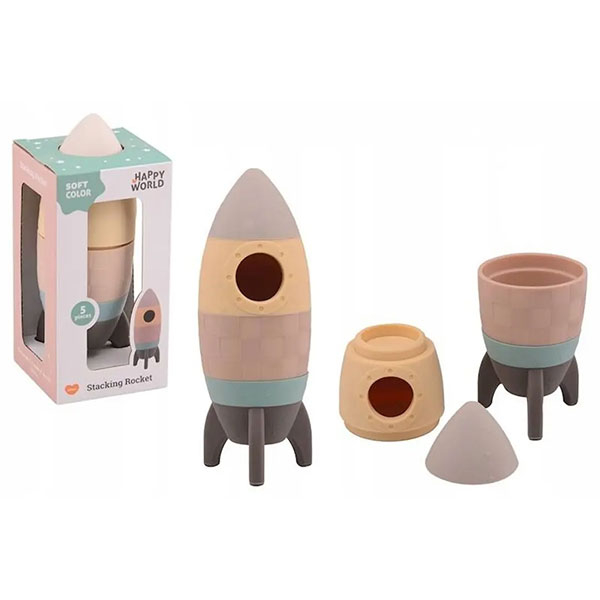 Happy World silikonska raketa 5pcs 22292 - ODDO igračke