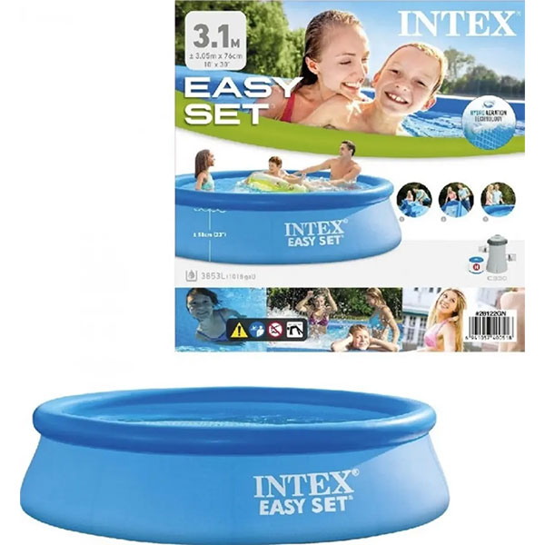 Bazen Intex Easy set 305x76cm sa 12V pumpom 28122G - ODDO igračke