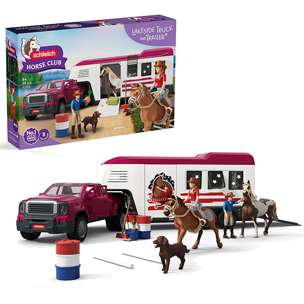 Schleich Kamion sa prikolicom pored jezera 42705 - ODDO igračke