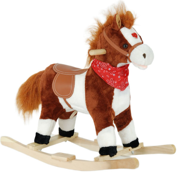 Klackalica Konjić plišani tamno braon 8606031940739 - ODDO igračke