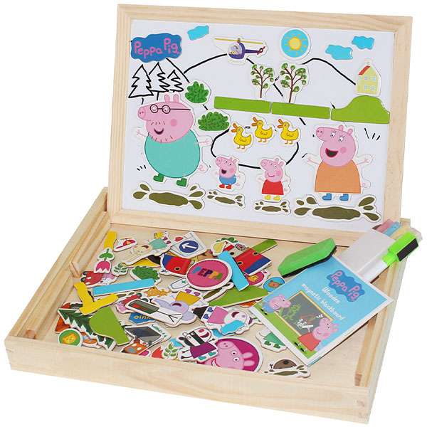 Magnetna drvena tabla Peppa Pig 100pcs 11/64697 - ODDO igračke