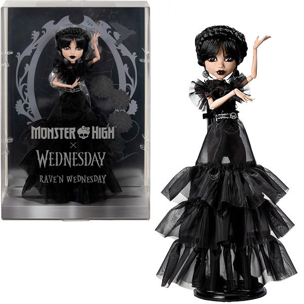 Monster High x Wednesday – Wednesday Addams Ball Gown lutka 230594 - ODDO igračke