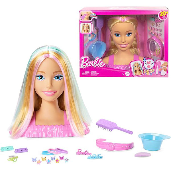 Barbie lutka – Glava za stilizovanje 296651 - ODDO igračke