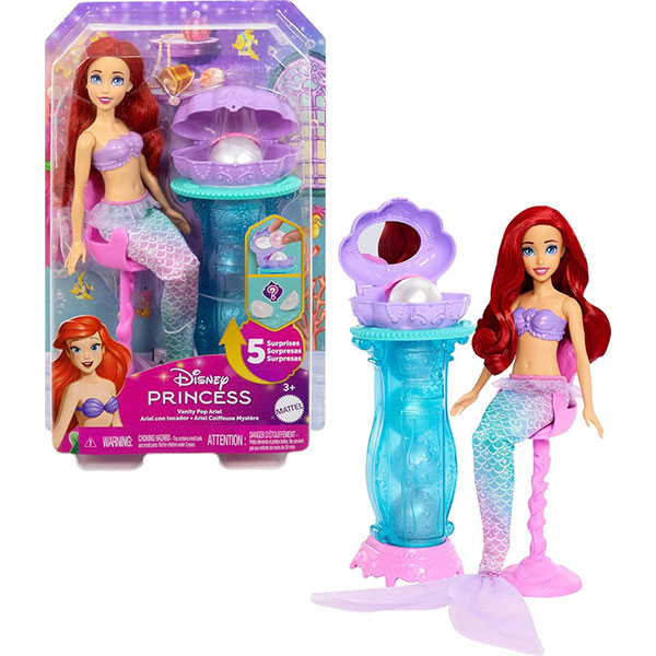 Disney Princeza lutka Ariel – Lutka sirena sa magičnim ogledalom 259298 - ODDO igračke