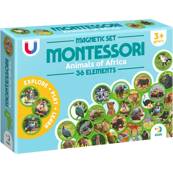Montesori set magneta životinje Afrike 104/200284 - ODDO igračke