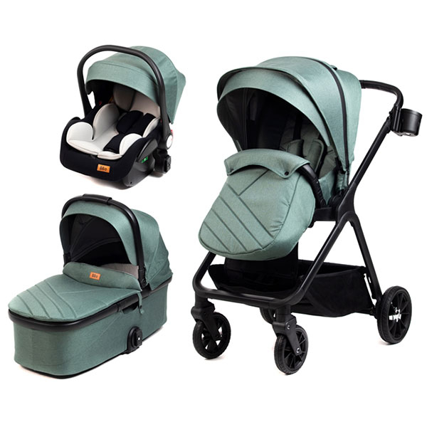 BBO kolica za bebe 3u1 Mamamia - Green A5GREEN - ODDO igračke