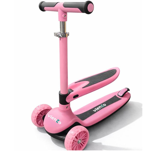 Trotinet za decu svetleći 2u1 pink Viento VIE057P - ODDO igračke