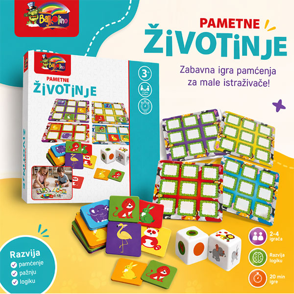 Društvena igra Pametne životinje 056412 - ODDO igračke