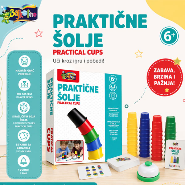 Društvena igra Praktične šolje 052087 - ODDO igračke