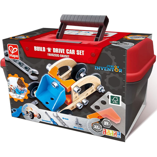 Drvena igračka Automobil na šrafljenje Hape Toys 003296 - ODDO igračke
