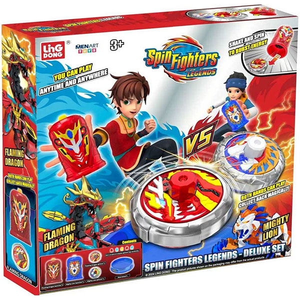 Spin Fighters Legends Deluxe Set SP98124 - ODDO igračke