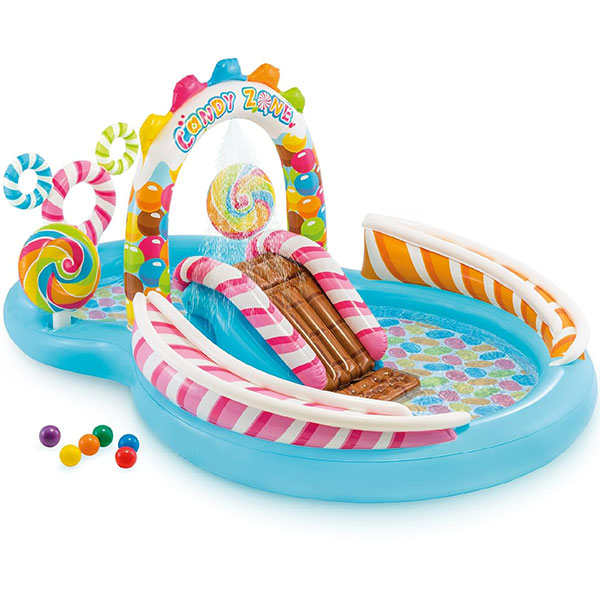 Bazen za decu igralište na naduvavanje Candy Zone Intex 57149 - ODDO igračke