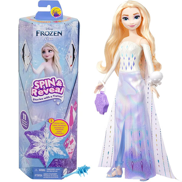 Frozen lutka Elsa Spin & Reveal HTG25 - ODDO igračke