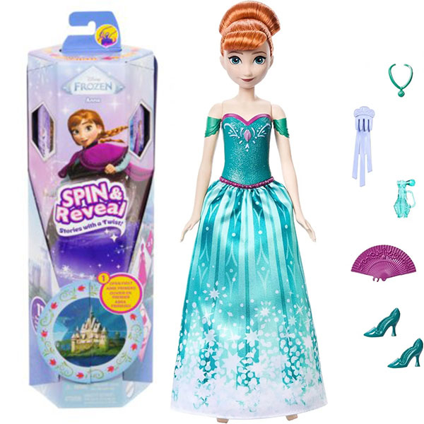 Frozen lutka sa dodacima Ana Spin & Reveal JBG60 - ODDO igračke