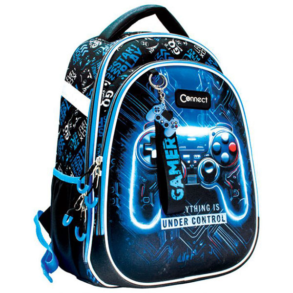 Ranac za školu anatomski lagan XT Gamer Blue 26.Connect 60538 - ODDO igračke