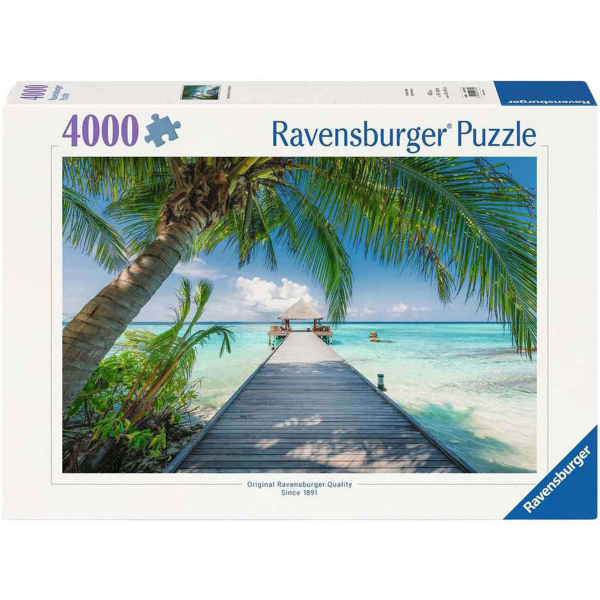 Ravensburger puzzle (slagalice) 4000pcs Plaža snova na Maldivima RA12001737 - ODDO igračke