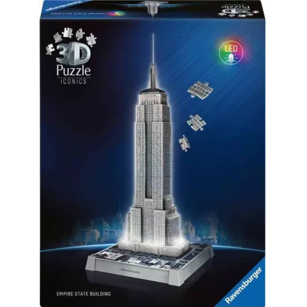 Ravensburger 3D puzzle (slagalice) – 216pcs Empire State Building sa svetlom RA12008026 - ODDO igračke