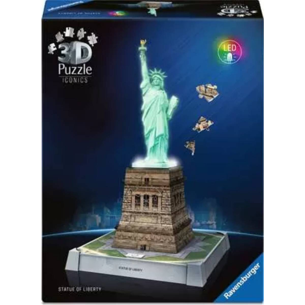 Ravensburger 3D puzzle (slagalice) – 108pcs Kip slobode sa svetlom RA12008027 - ODDO igračke