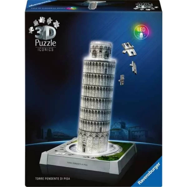 Ravensburger 3D puzzle (slagalice) – 216pcs Krivi toranj u Pizi sa svetlom RA12008028 - ODDO igračke