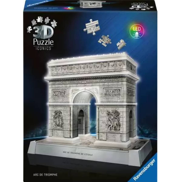 Ravensburger 3D puzzle (slagalice) – 216pcs Trijumfalna kapija sa svetlom RA12008029 - ODDO igračke