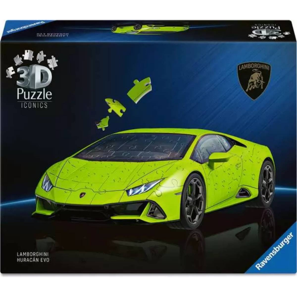 Ravensburger 3D puzzle (slagalice) – 108pcs Lamborghini Huracan EVO zeleni RA12008037 - ODDO igračke