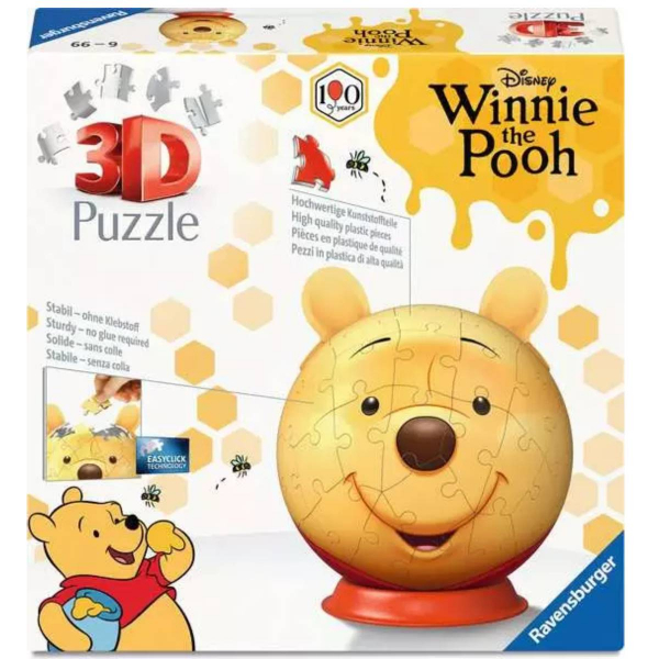 Ravensburger 3D puzzle (slagalice) – 72pcs Winnie Pooh sa ušima RA12008070 - ODDO igračke