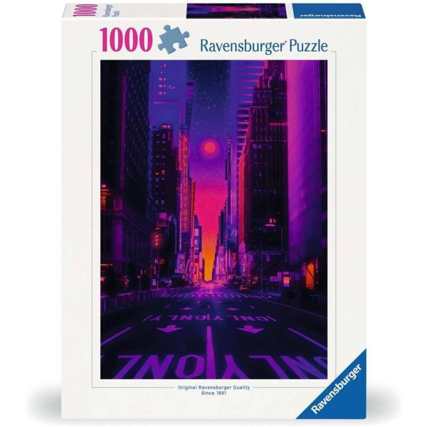 Ravensburger puzzle (slagalice) – 1000pcs Njujork u neonskim svetlima RA12001436 - ODDO igračke