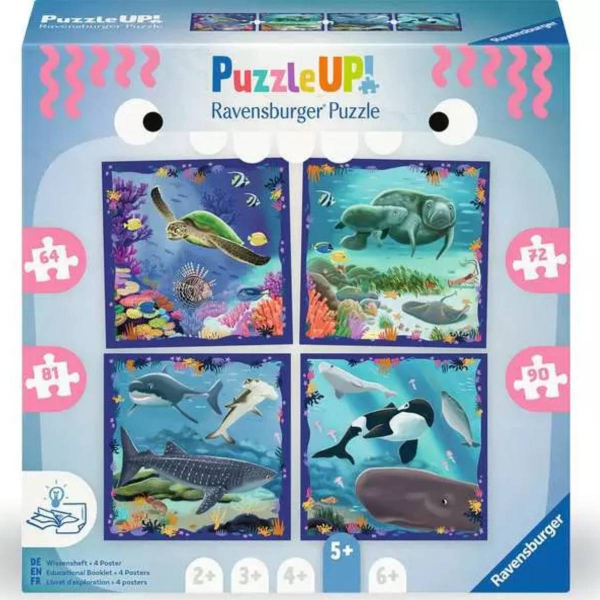 Ravensburger puzzle (slagalice) – 64,72,81,90pcs Život u okeanu – Puzzle Up RA12004004 - ODDO igračke